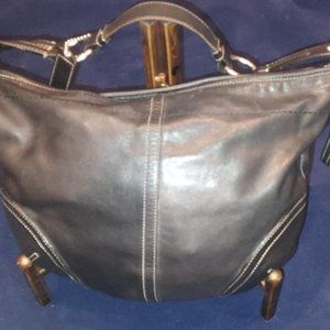 Vintage Black Coach Shoulder Purse
